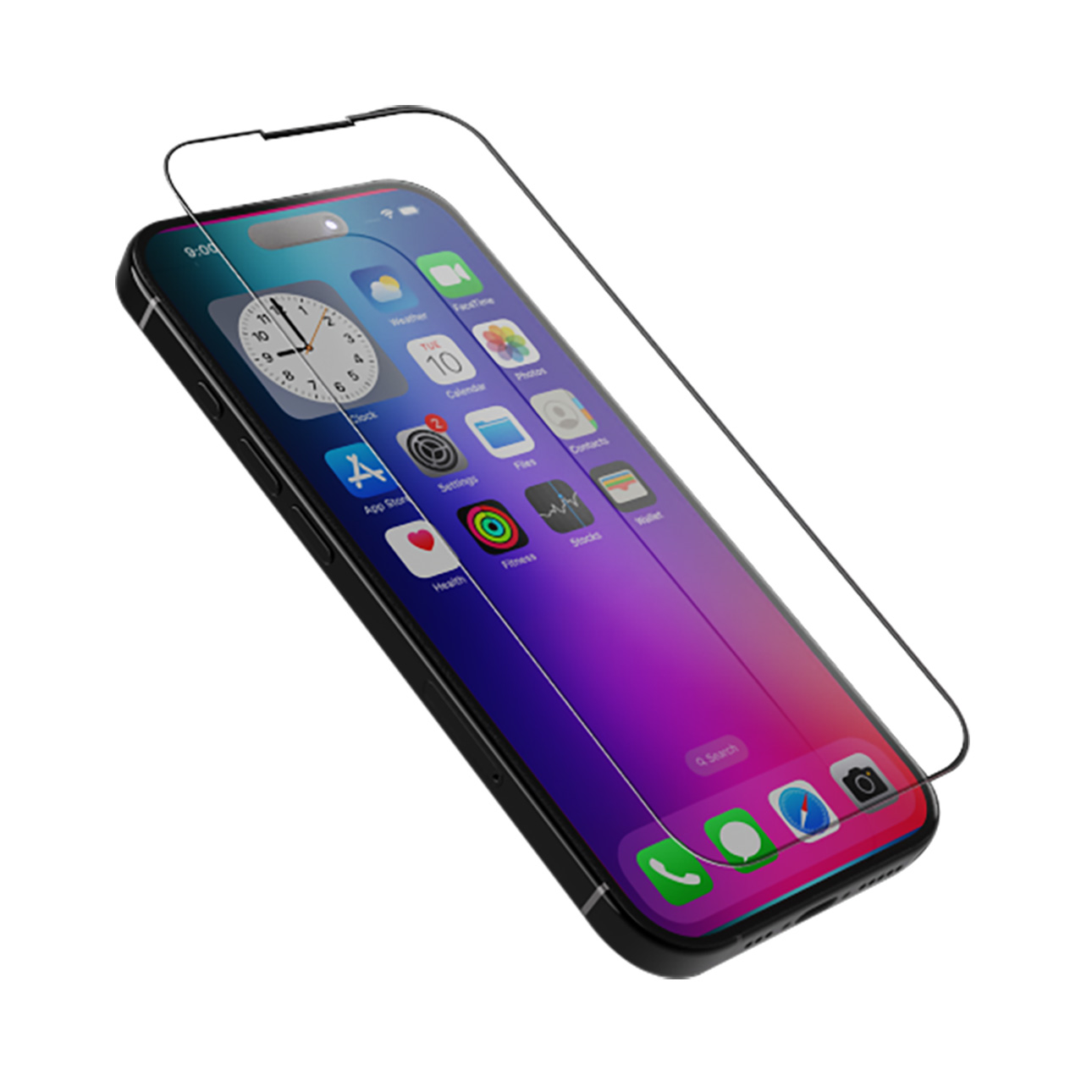 BRAVE iPhone 17 Pro HD Tempered Glass Screen Protector – 9H Hardness, Full Coverage, Anti-Fingerprint, Bubble-Free, Case Friendly - Clear