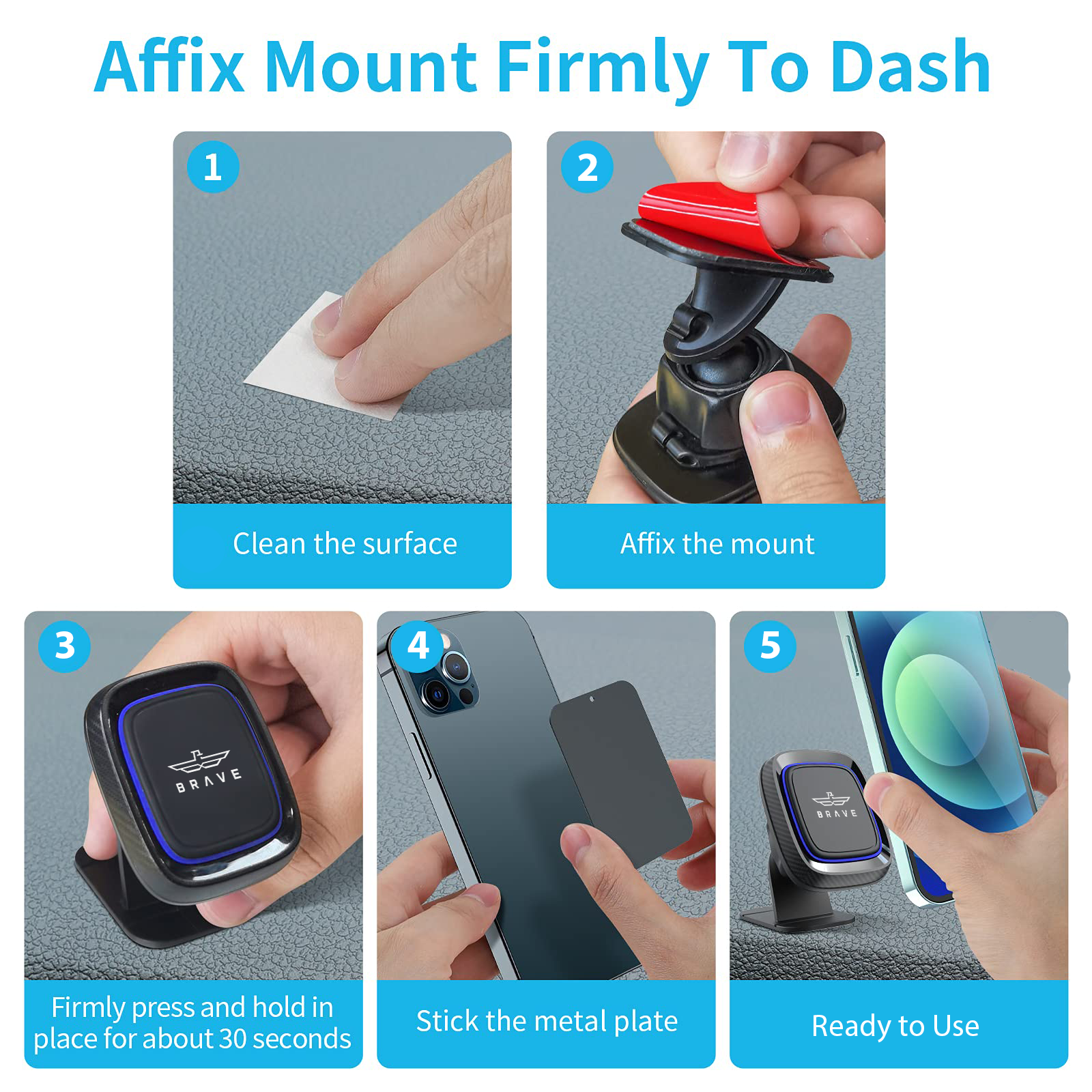 BRAVE 2-In-1 Universal Car Holder