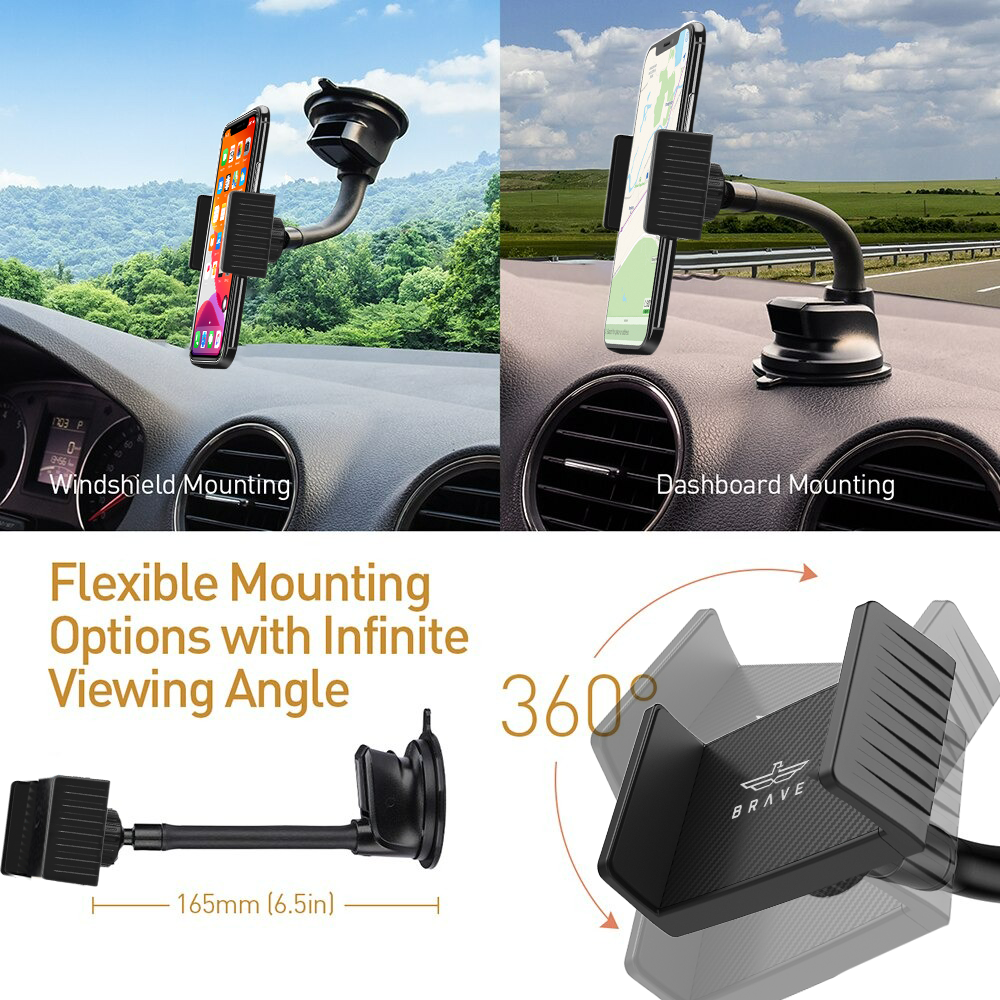 BRAVE Universal Car Mount - Black
