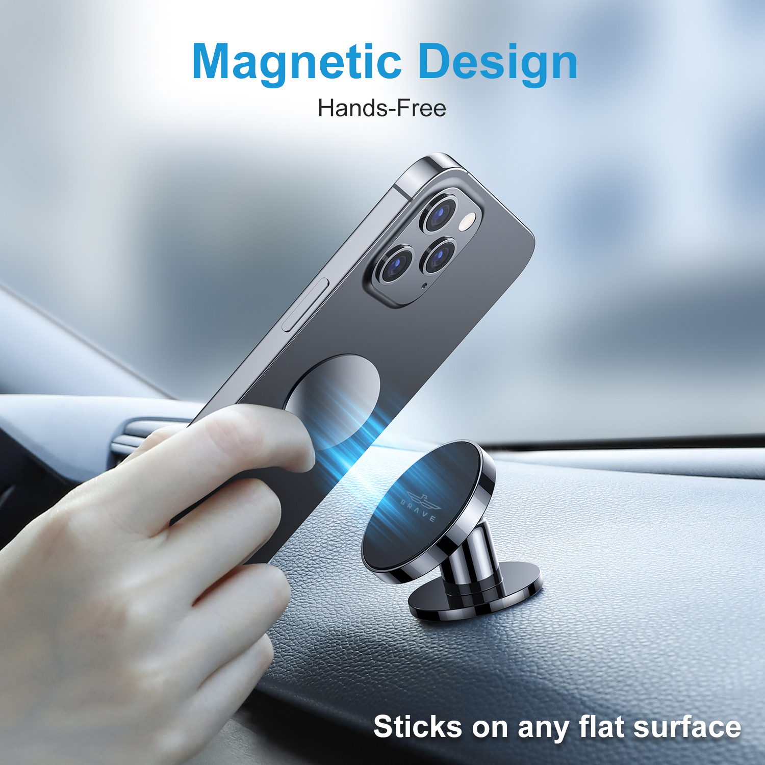 BRAVE Magnetic Car Mobile Phone Holder BHL-45