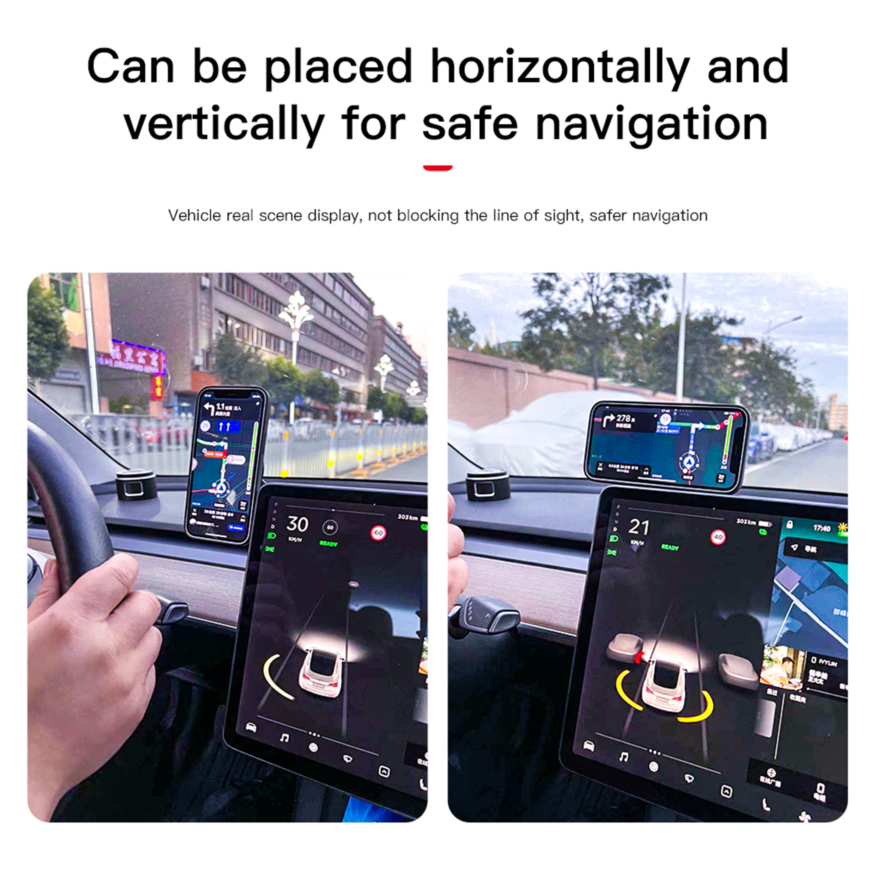 BRAVE Magnetic Car Phone Holder BHL-48 - Black