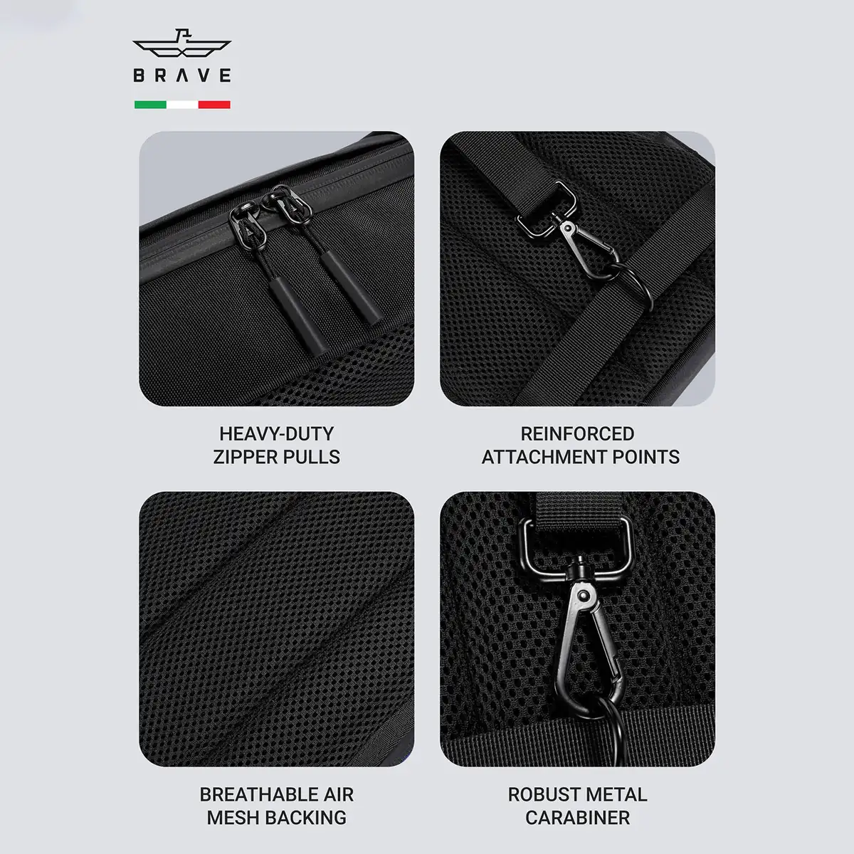 BRAVE BTP-07 Sling Bag Portable Gadget Storage For Travel - Black