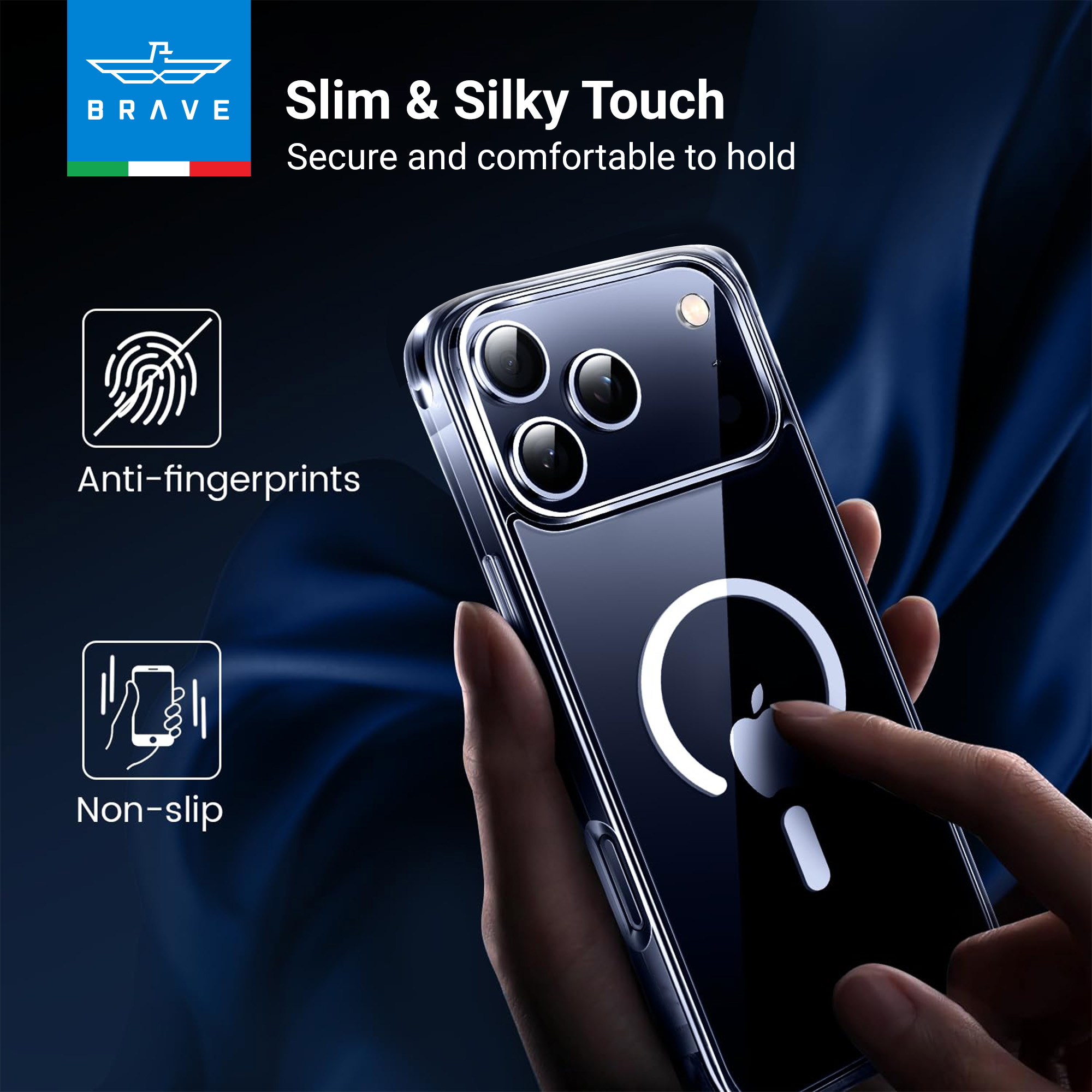 BRAVE Guard iPhone 17 Pro Case MagSafe - Clear