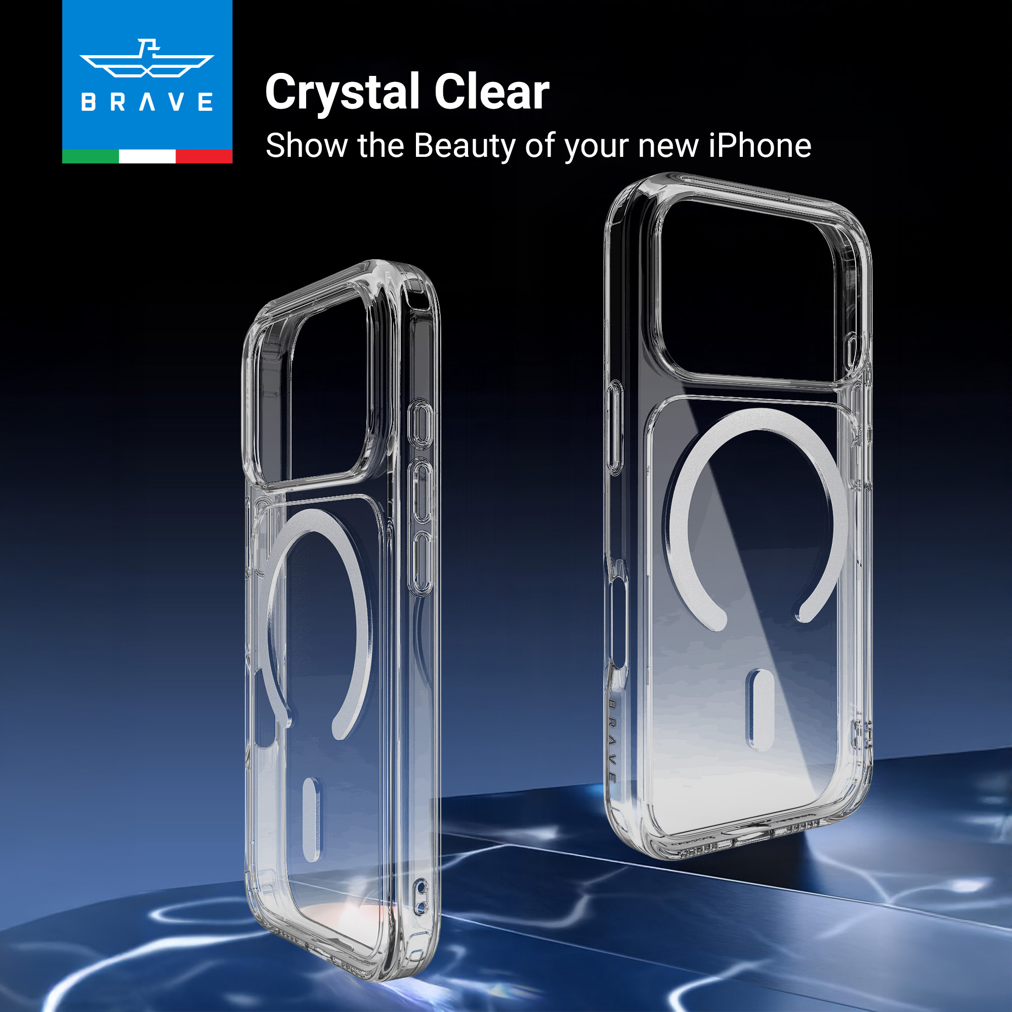 BRAVE Guard iPhone 17 Pro Case MagSafe - Clear