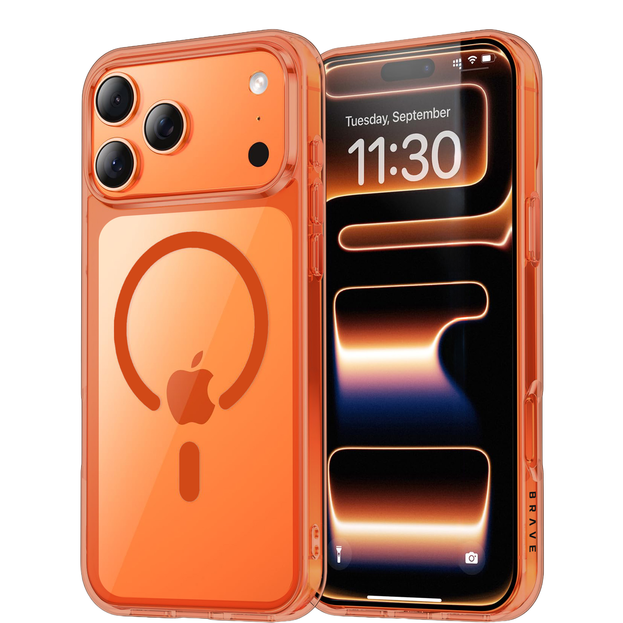 BRAVE Guard iPhone 17 Pro Case MagSafe - Orange