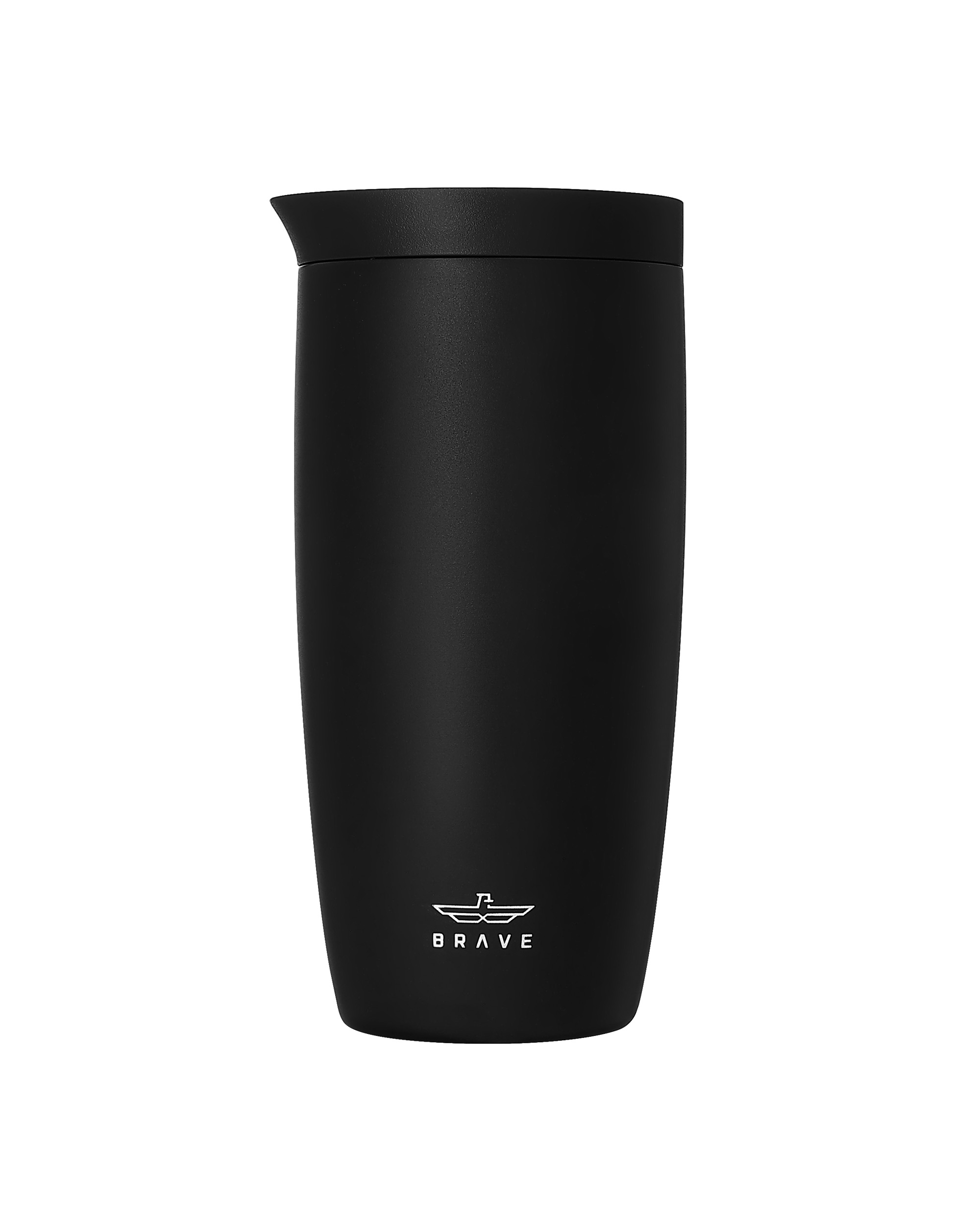 Brave TempGuard Travel Mug 500ml Stainless Steel Insulated Coffee Cup, Leak Proof Push Button Lid, Hot & Cold Tumbler - Black