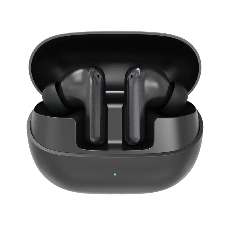 Brave E-33 Orbit Pro TWS Earbuds Bluetooth 6.0 ANC ENC, Deep Bass Gaming Earphones, 18H Playtime, Touch Control, Sweatproof - Black